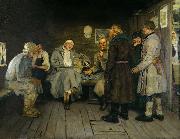 Ilya Yefimovich Repin Soldier's Tale France oil painting artist
